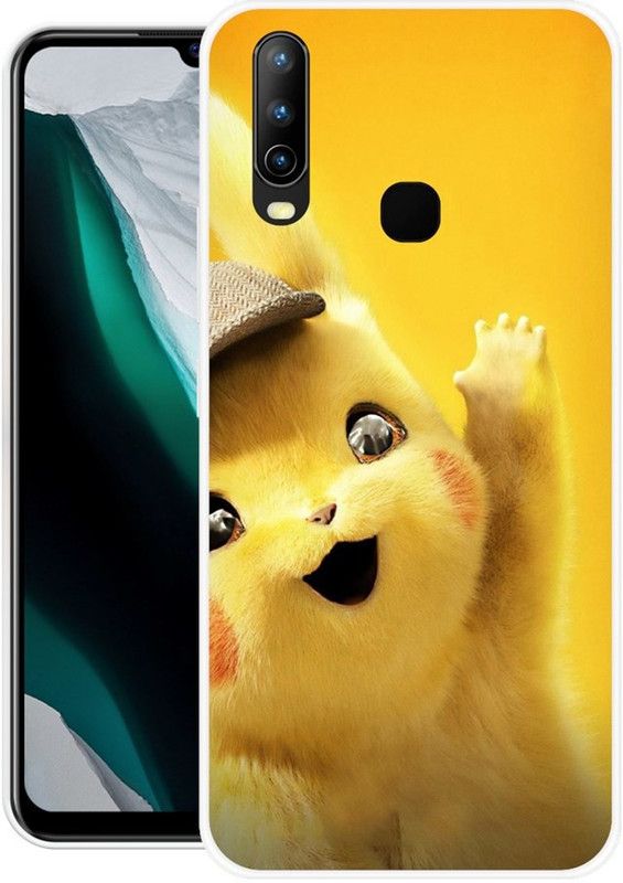 Krtagy Back Cover for Vivo U10  (Yellow, Dual Protection, Silicon, Pack of: 1)