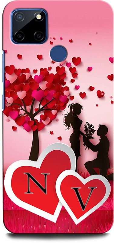 GRAFIQE Back Cover for Realme C25s NV, N LOVE V, V LOVE N, N LETTER, V LETTER, NV NAME  (Multicolor, Shock Proof, Pack of: 1)