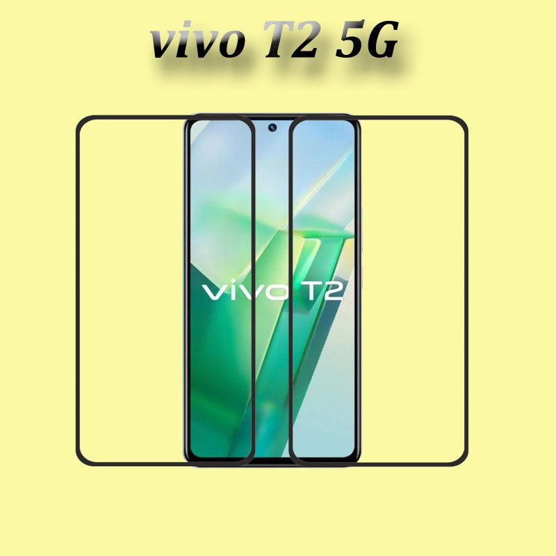 NSTAR Tempered Glass Guard for vivo T2 5G, VIVO T2 5G, (6.62)  (Pack of 2)
