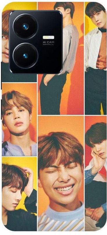 URCHIN Back Cover for Vivo Y22S BTS-BTS-Logo-BTS-Army-Bangtan-Kpop-440341  (Multicolor, Shock Proof, Pack of: 1)