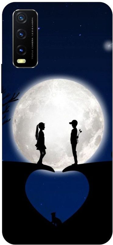 THESTONEWELL Back Cover for VIVO Y20 20i indian boy and gril frind I love  (Multicolor, Waterproof, Pack of: 1)