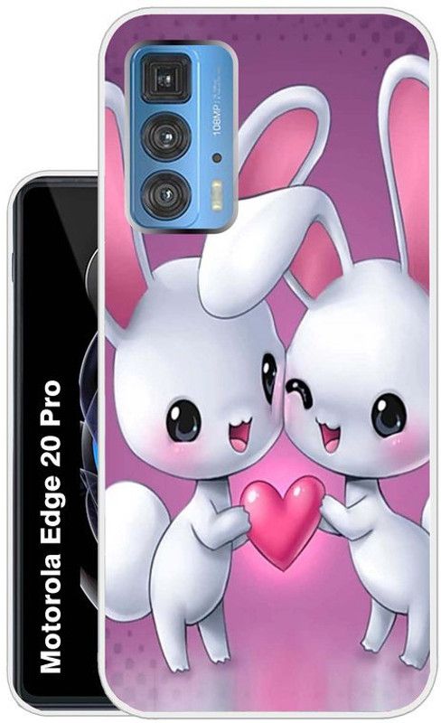 Case Club Back Cover for Motorola Edge 20 Pro  (Pink, Grip Case, Silicon, Pack of: 1)