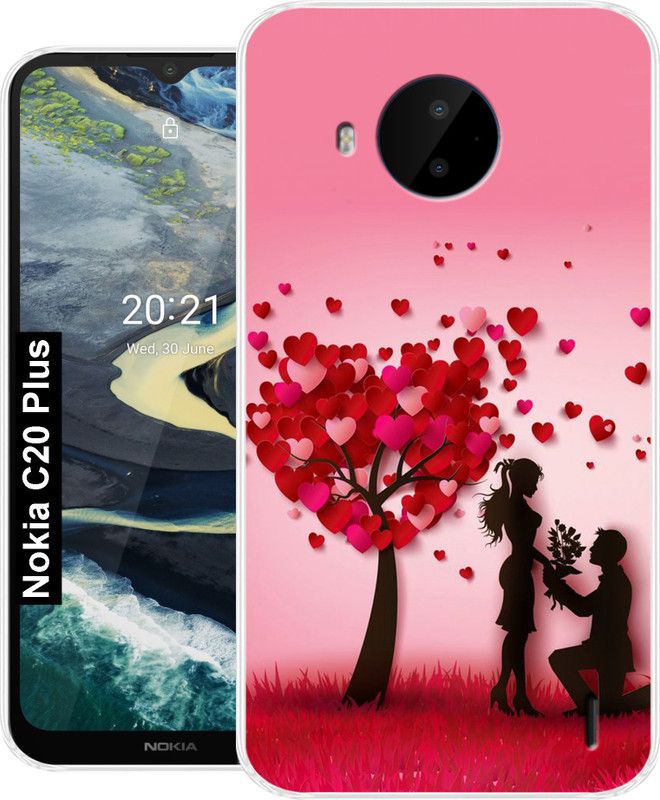 SmartGoldista Back Cover for Nokia C21 Plus Back Cover  (Multicolor, Grip Case, Silicon)