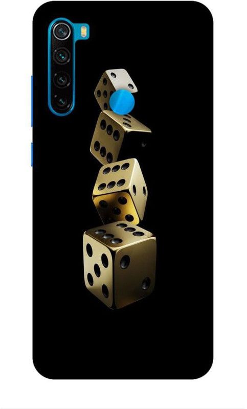 CRAFTARA Back Cover for Xiaomi Redmi Note 8  (Black, Gold)