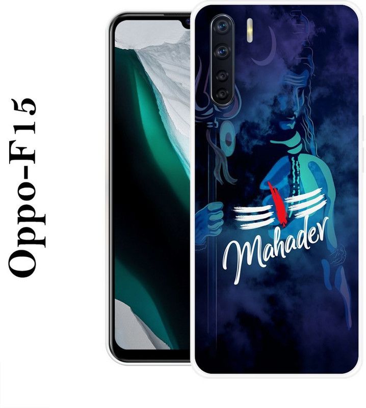 redfly Back Cover for Oppo F15  (Blue, Silicon)