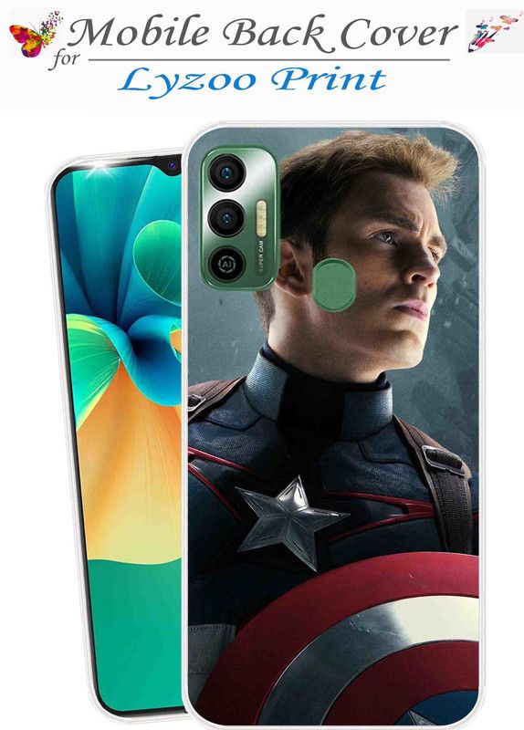 Lyzoo Back Cover for Tecno Spark 7  (Multicolor, Flexible, Silicon)