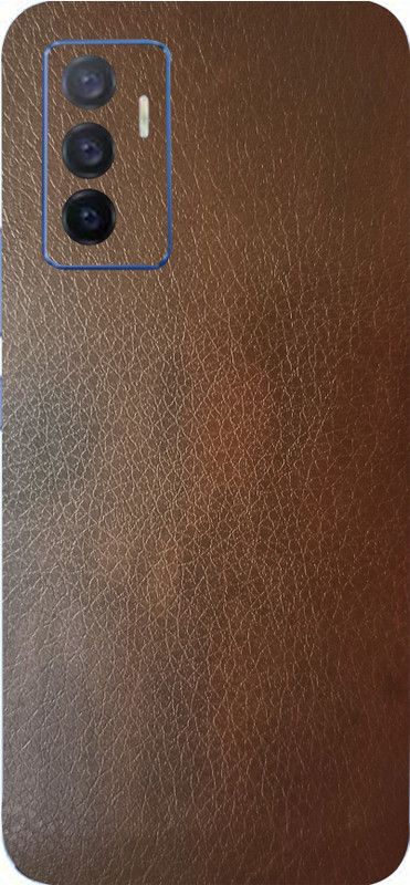 BugguSkin Vivo V23e 5G Mobile Skin  (Ultra Super Brown Leather Skin With High Mattte Finish.)