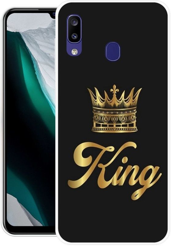 DESILOVE Back Cover for Samsung Galaxy M10s  (Black, Gold, Grip Case, Silicon, Pack of: 1)