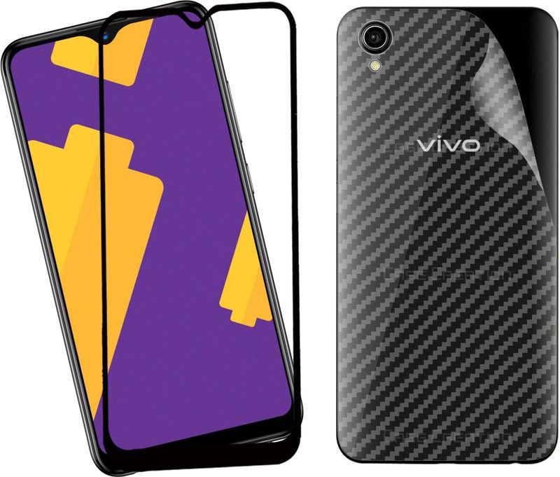 Unistuff Edge To Edge Tempered Glass for Vivo Y90  (Pack of 2)