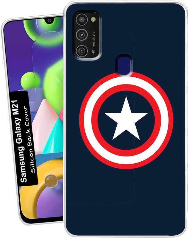 ChetraStore Back Cover for Samsung Galaxy M21  (Blue, Waterproof, Silicon)