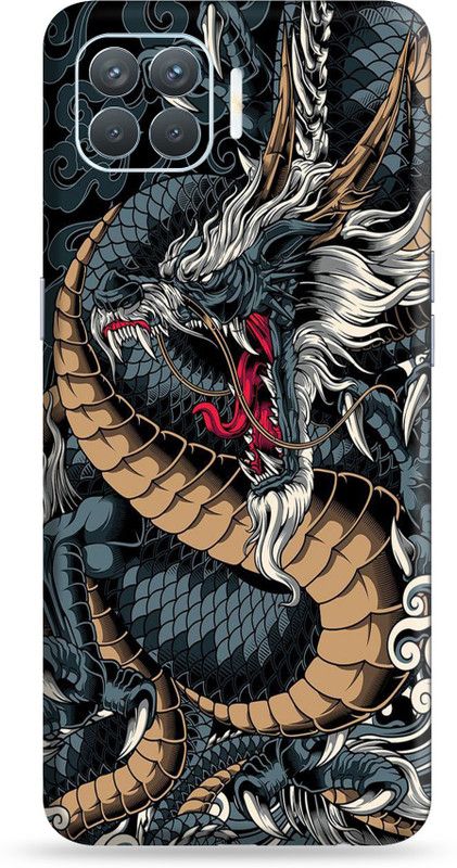 AsSkin Oppo F17 Pro, oppo f17 pro, oppo f17 Mobile Skin  (Ultra Super Dragon Snake Skin With High Matte Finish.,)