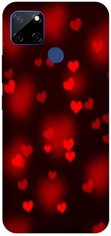 URCHIN Back Cover for Narzo 20 Heart, Love, Cute, Glitters, Love you  (Multicolor, Shock Proof, Pack of: 1)