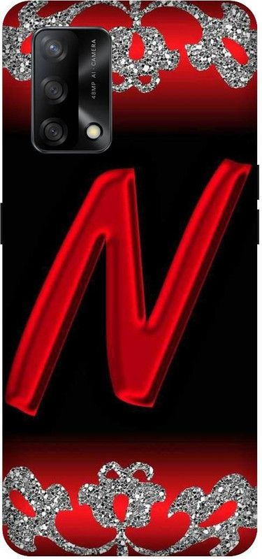 SAVETREE Back Cover for Oppo F19, CPH2219, Oppo F19s, CPH2223, N, N Letter  (Multicolor, 3D Case, Pack of: 1)