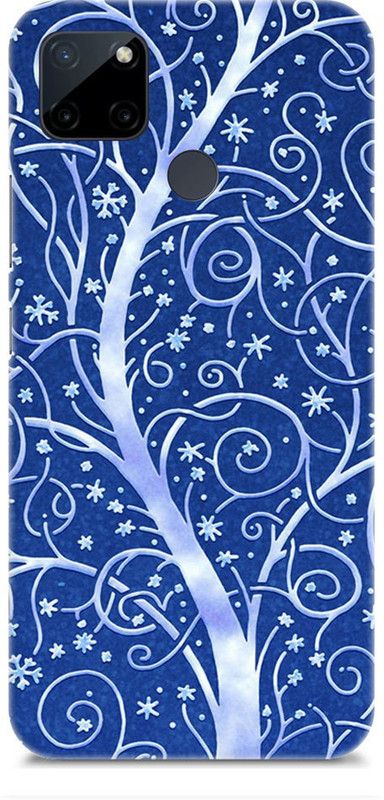 Chiraiyaa Back Cover for realme C21Y  (Blue, White, Hard Case)