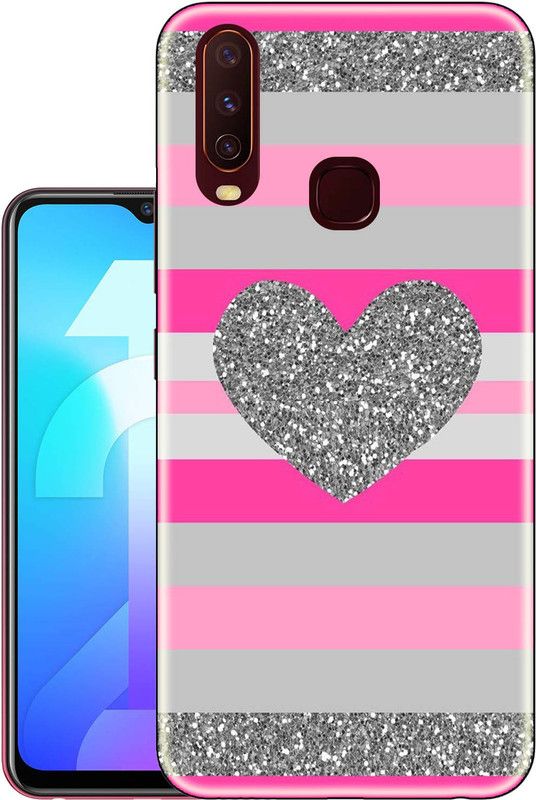 Snazzy Back Cover for Vivo Y12  (Pink, Grip Case, Silicon, Pack of: 1)