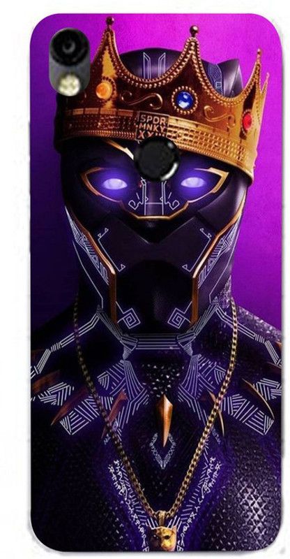 Golden Mask Back Cover for Sky Hawk Back Cover For Tecno Camon I Air King Panther  (Multicolor, Waterproof, Silicon, Pack of: 1)