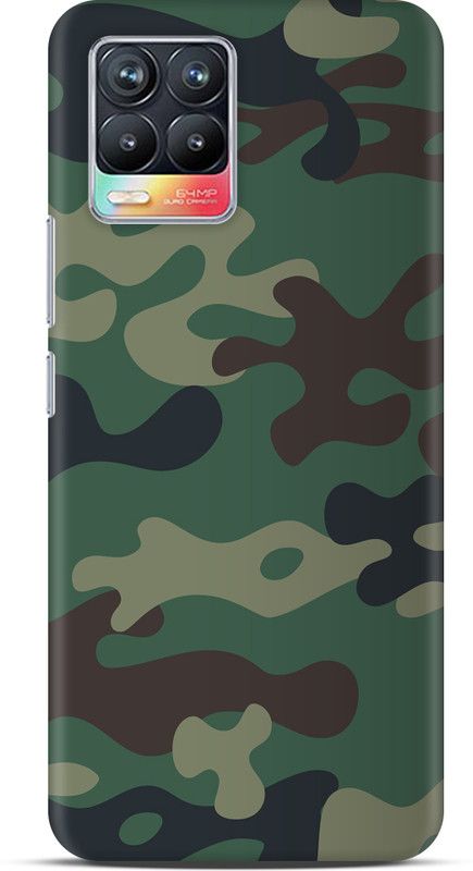 Exclusivebay Back Cover for Realme 8  (Multicolor, Pack of: 1)