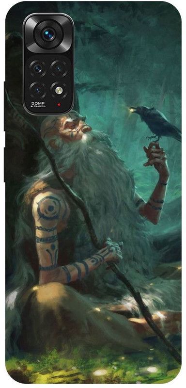 THE NARAYANA COLLECTIONS Back Cover for REDMI NOTE 11-AGHORI,SHIV,SHAMBHU,MAHADEV,BABA  (Multicolor, Hard Case, Pack of: 1)