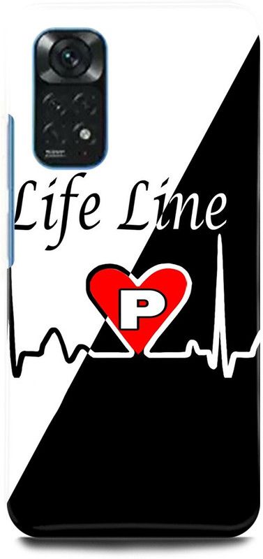 play fast Back Cover for POCO M4 Pro P, NAME, LETTER, ALPHABET, LIFELINE  (Black, Hard Case, Pack of: 1)