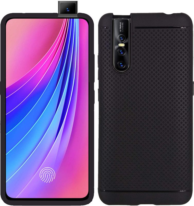 VAKIBO Back Cover for Vivo V15 Pro  (Black, Grip Case, Pack of: 1)