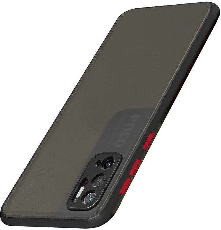 mFoniscie Back Cover for Poco M3 pro, Poco M3 pro 5G, Mi Redmi Note 10T 5G  (Black, Camera Bump Protector, Pack of: 1)
