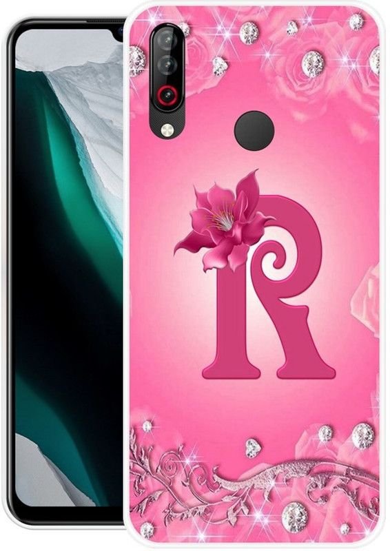 ROCKPRINT Back Cover for LG W30  (Pink, Grip Case, Silicon, Pack of: 1)