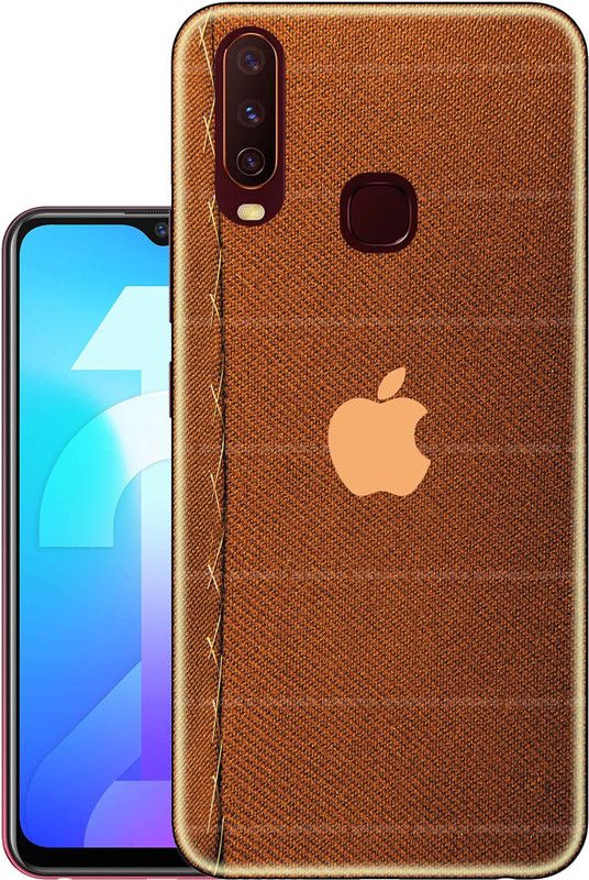 Snazzy Back Cover for Vivo Y12  (Brown, Grip Case, Silicon)