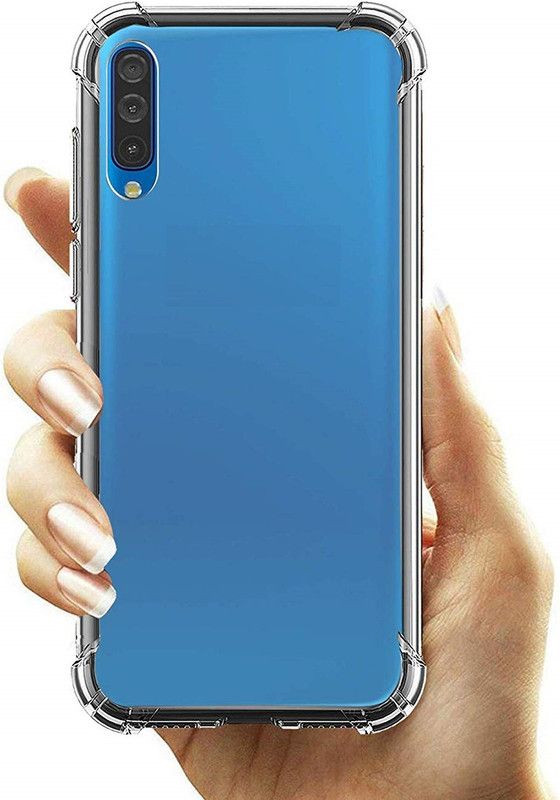 CELLCAMPUS Pouch for Samsung Galaxy A70s, Galaxy A70s, Samsung A70s  (Transparent, White, Grip Case, Pack of: 1)