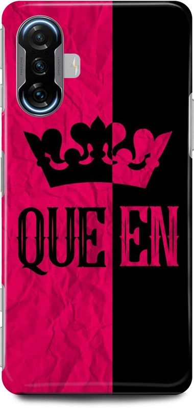 play fast Back Cover for POCO F3 GT QUEEN, RANI, PRINCESS  (Multicolor, Hard Case, Pack of: 1)
