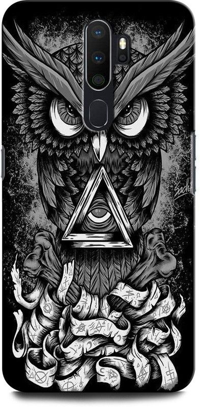 INTELLIZE Back Cover for OPPO A9 2020 CPH1937 OWL, TRIPPY, WORLD, EYE, USA, ILLUMINATI, MASONICO, OWL  (Multicolor, Hard Case, Pack of: 1)