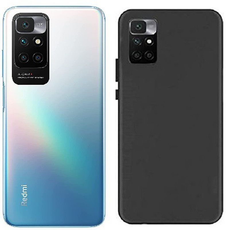 ECMERED Back Cover for Redmi 10 Prime  (Black, Grip Case, Silicon, Pack of: 1)