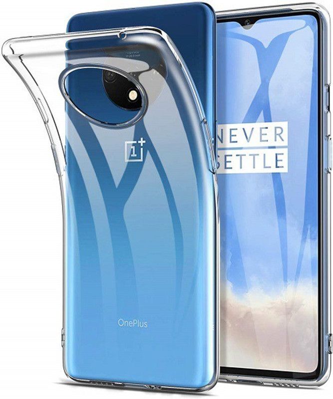 Bodoma Back Cover for One Plus 7T  (Transparent, Silicon, Pack of: 1)