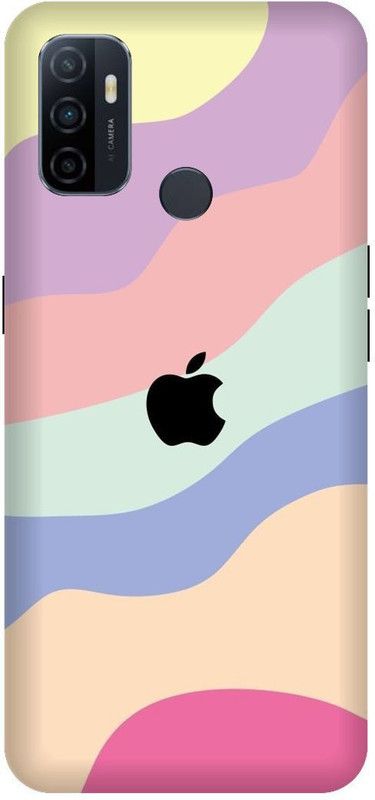 VS PRINT LINK Back Cover for OPPO A33 \ CPH2137 \ Color Gradient Rainbow Stripes,Apple logo, Printed  (Multicolor, Hard Case, Pack of: 1)