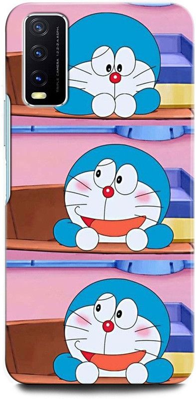 GRAFIQE Back Cover for Vivo Y20G V2037 DORAEMON, NOBITA, CARTOON, FUNNY, CUTE, DORAEMON, DOREMON  (Multicolor, Shock Proof, Pack of: 1)