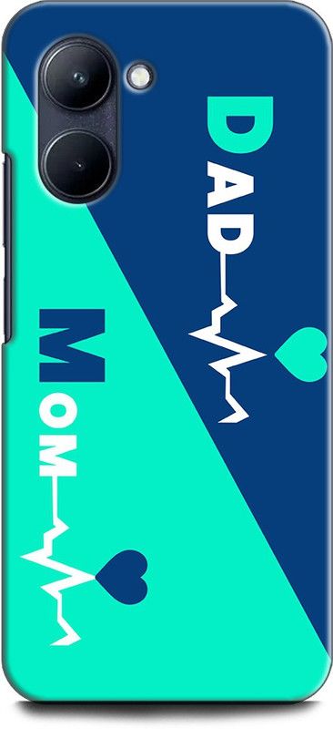 WallCraft Back Cover for Realme C33, RMX3624 MOTHER, MAA, FATHER, LIFE LINE, I LOVE MY MOM DAD  (Multicolor, Dual Protection, Pack of: 1)