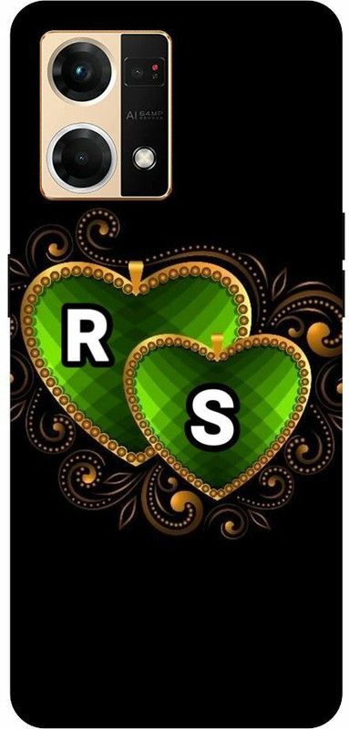 ThePrintlink Back Cover for Oppo F21s Pro, CPH2461, R S, R LOVE S, R S NAME, R S ALPHABET, LOVE  (Multicolor, Shock Proof, Pack of: 1)