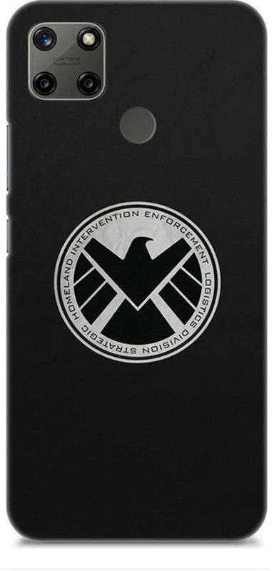 Chiraiyaa Back Cover for realme C25Y  (Black, Grey, Hard Case)