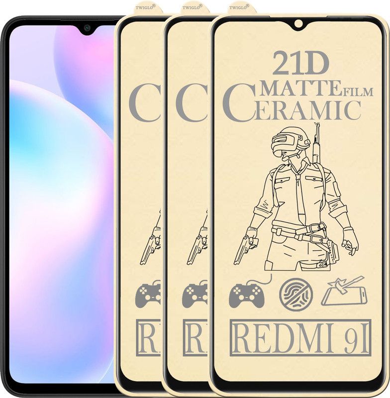 TWIGLO Edge To Edge Screen Guard for REDMI 9I  (Pack of 3)