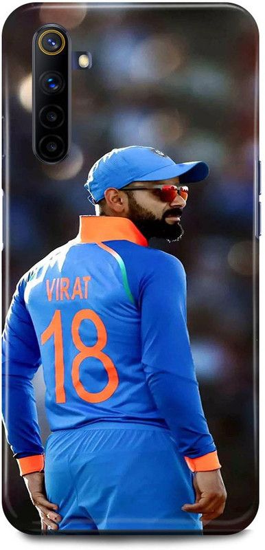 JUGGA Back Cover for Realme 6 Pro, RMX2061, VIRAT, KOHLI, INDIAN, PLAYER, CRICKETER, RCB  (Blue, Hard Case, Pack of: 1)