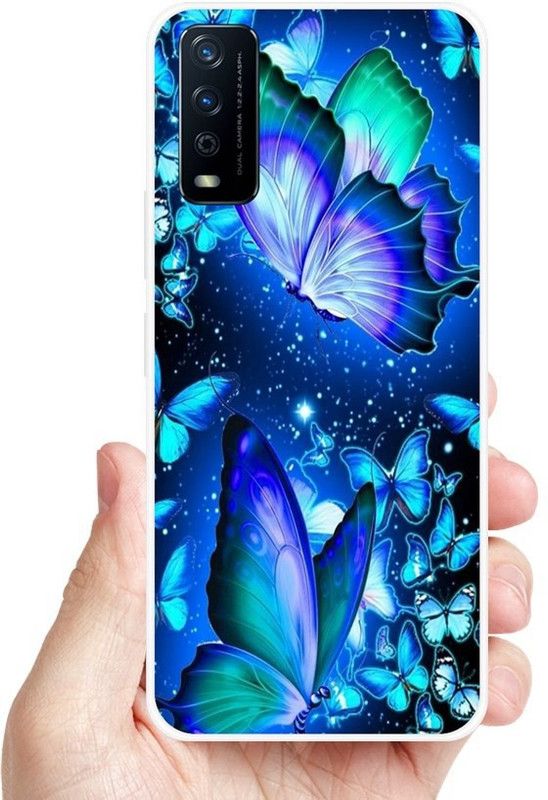 WOELLO Back Cover for Vivo Y12s  (Multicolor, Grip Case, Silicon, Pack of: 1)