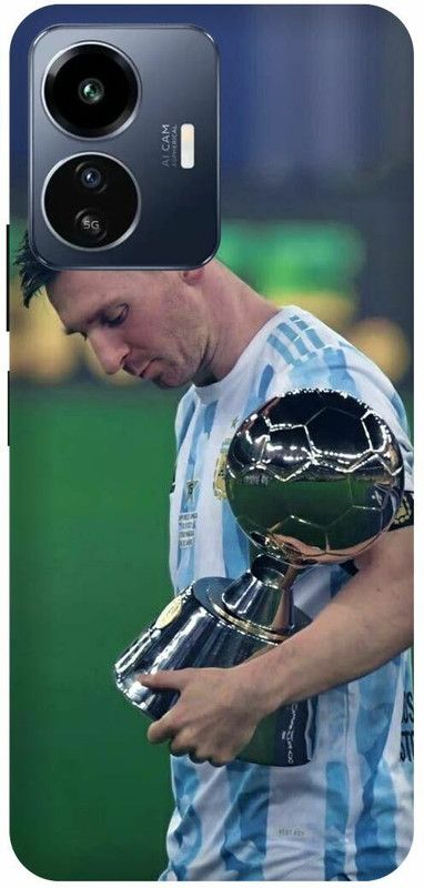 DIKRO Back Cover for vivo Y77 5G, V2169, LIONEL, MESSI, ARGENTINA, CUP, 10, MESSI  (Blue, Hard Case, Pack of: 1)