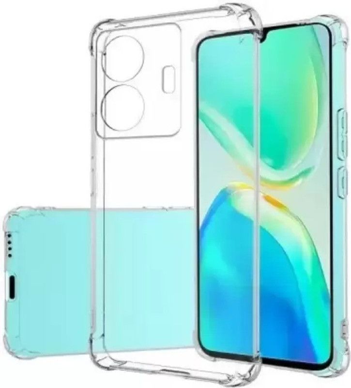 Mobtech Back Cover for Vivo T1 44W, iQOO Z6 44W  (Transparent, Flexible, Pack of: 1)