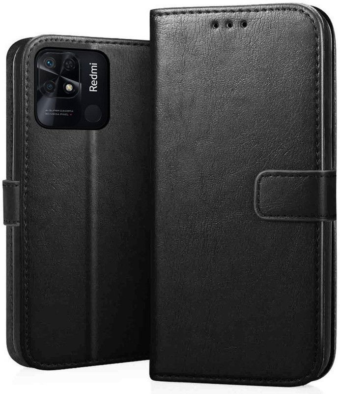 EmptyMinds Flip Cover for Mi Redmi 10 Power  (Black, Dual Protection, Pack of: 1)