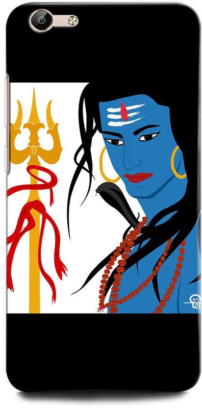 ORBIQE Back Cover for ViVO Y69 1714 SHIVJI, LORD SHIVA, MAHADEV, BHOLENATH, TRISHUL  (Multicolor, Hard Case, Pack of: 1)