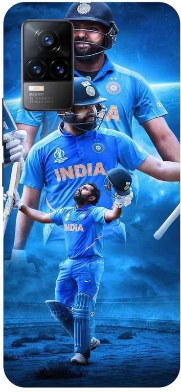 THE NARAYANA COLLECTIONS Back Cover for VIVO Y73- V2059-ROHIT,SHARMNA,HITMAN,IPL,MUMBAI  (Multicolor, Hard Case, Pack of: 1)