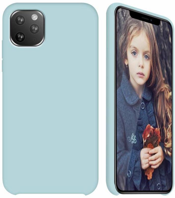 Nik case Back Cover for iPhone 11 Pro Max  (Blue, Grip Case, Silicon, Pack of: 1)