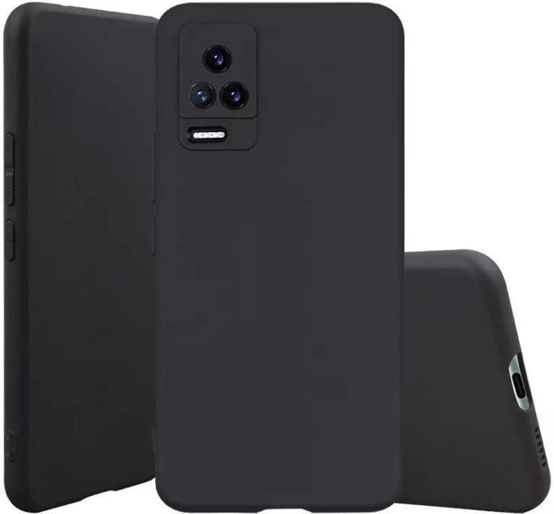 Zelfo Back Cover for Xiaomi Poco F4 (5G)  (Black, Silicon, Pack of: 1)