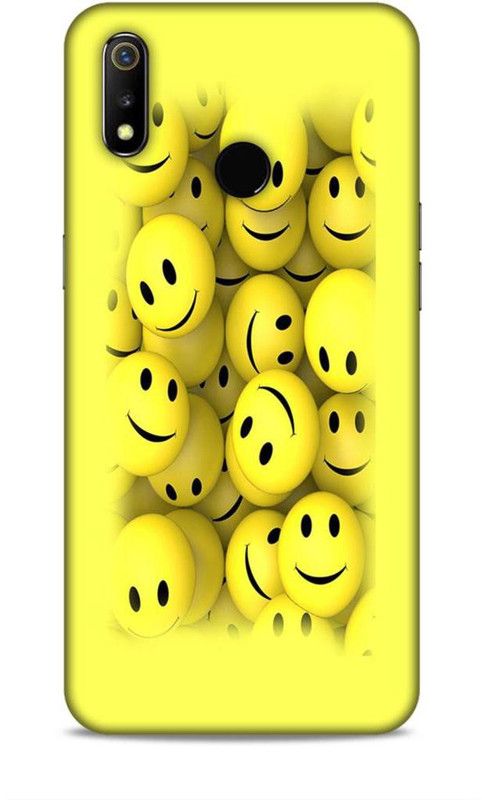 Keviv Back Cover for Realme 3, Realme 3i  (Yellow, 3D Case, Pack of: 1)