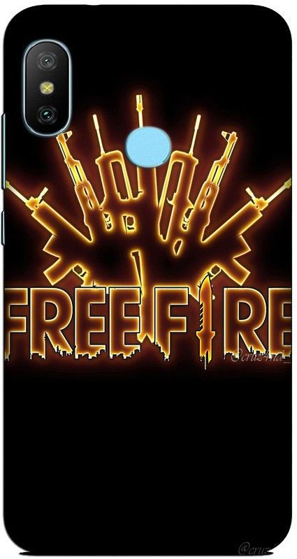 CROKIAN Back Cover for Redmi 6 Pro Free fire Back Cover  (Multicolor, Hard Case, Pack of: 1)