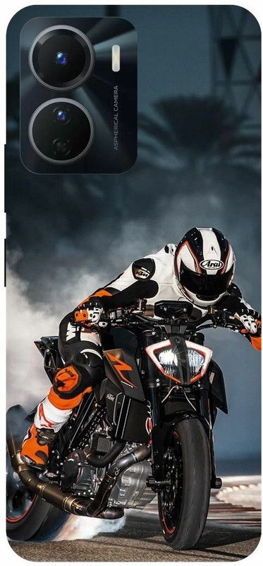 COVERJET Back Cover for VIVO Y16-KTM- DUKE- SPORTS- BIKE- LOVER  (Multicolor, Hard Case, Pack of: 1)